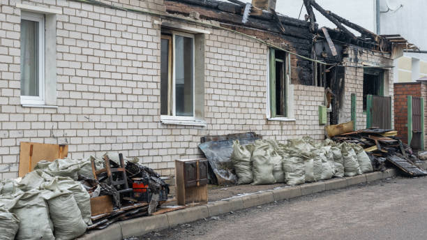 Professional Fire Damage Removal technician working in North Brunswick, NJ